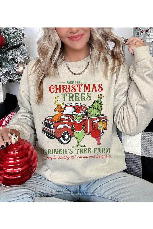 Grinch Tree Farm UNISEX FLEECE SWEATSHIRT
