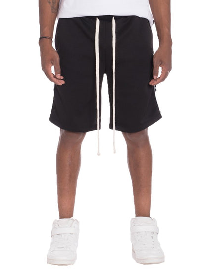 Weiv Mens Checkered Stripe Track Shorts