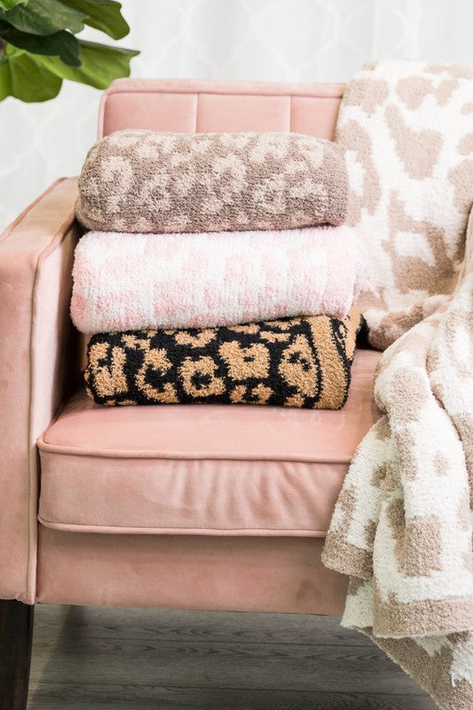 Luxe Super Soft Leopard Animal Print Comfy Blanket