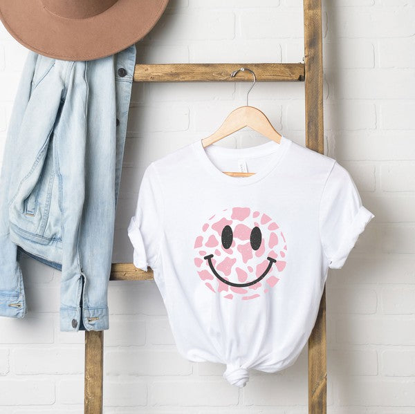 Smile Cow Prints Short Sleeve Graphic Tee