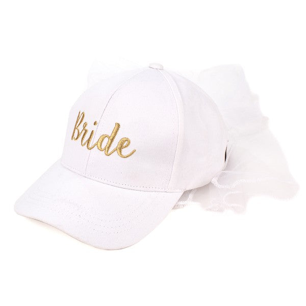 Just Married Bride Cap