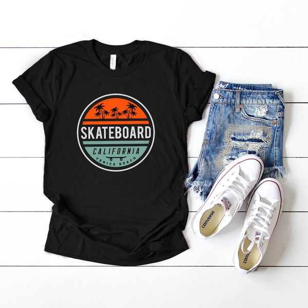 Skateboard California Short Sleeve Graphic Tee