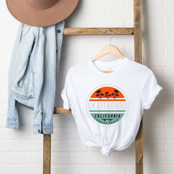 Skateboard California Short Sleeve Graphic Tee