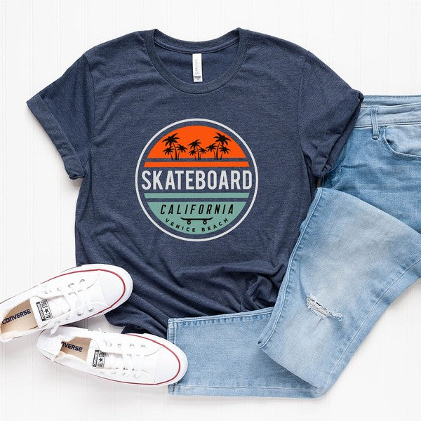 Skateboard California Short Sleeve Graphic Tee