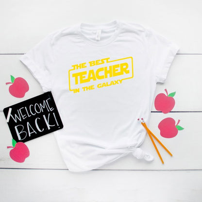 Best Teacher In The Galaxy Short Sleeve Tee