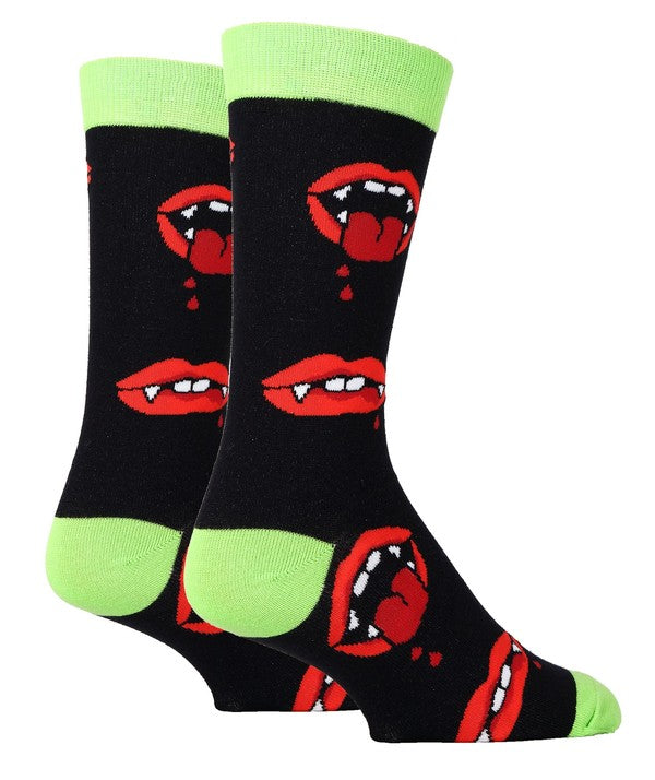 Ahhh Vampire - Men's Funny Novelty Crew Socks