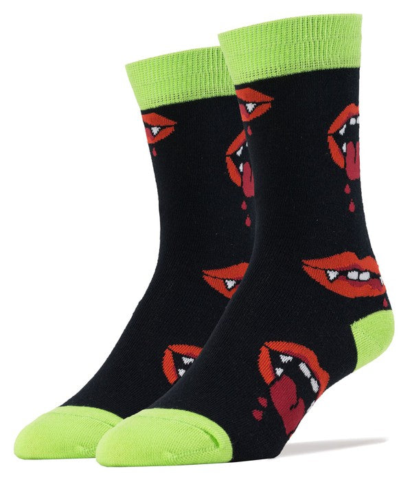 Ahhh Vampire - Men's Funny Novelty Crew Socks