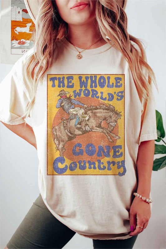 COUNTRY WORLD GRAPHIC PLUS SIZE TEE