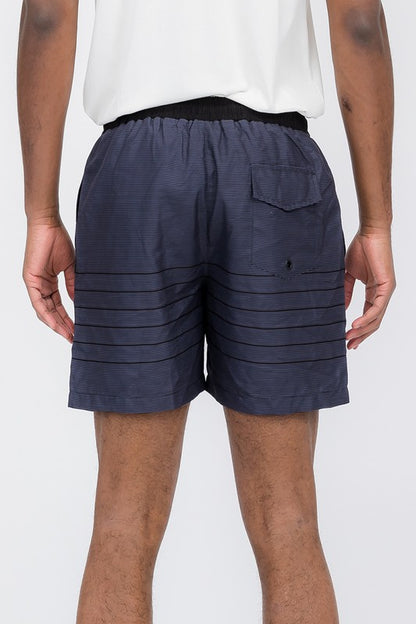 Blue stripes Swim Shorts