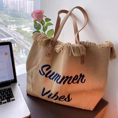 Summer Vibes Tote Handbag Purse Beach Totes