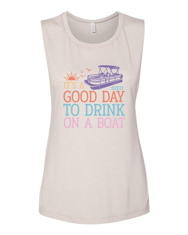 It's A Good Day To Drink on a Boat Graphic Tank