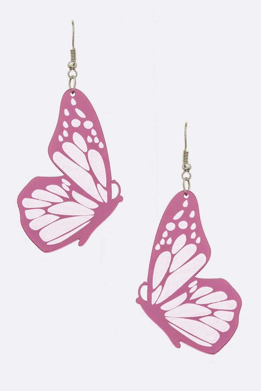 Mirror Cutout Iconic Butterfly Earrings