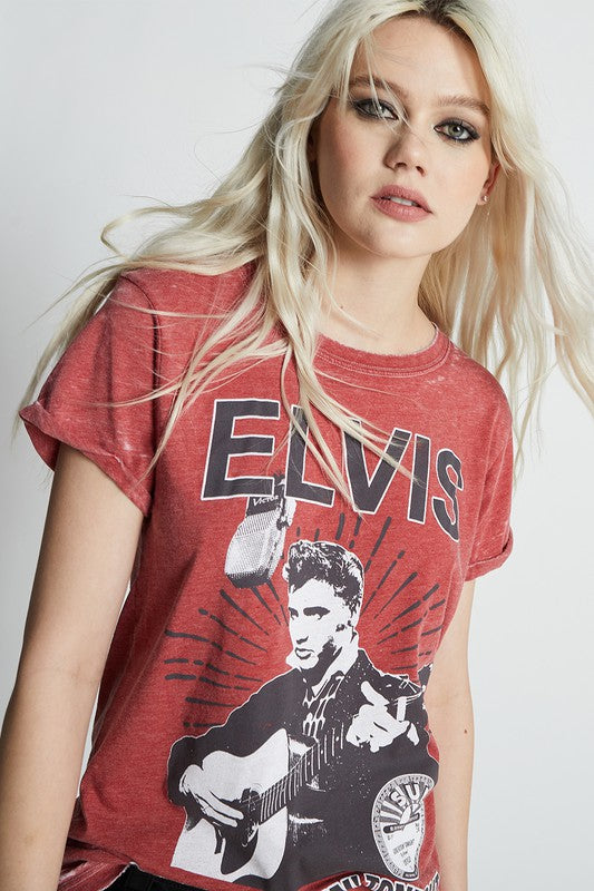 1030 Sun Records X Elvis Burnout Tee