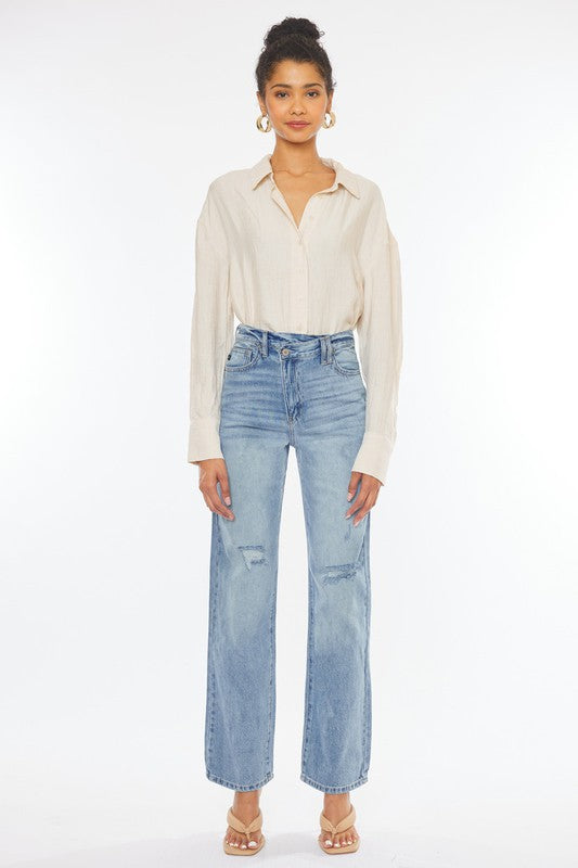 90's Wide Leg Straight Jeans