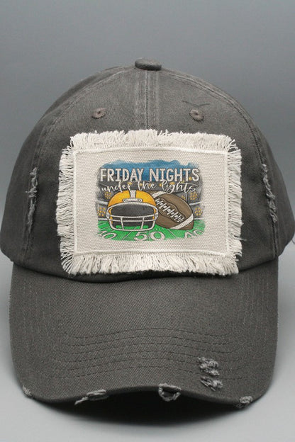 Friday Nights Under Lights Yellow Helmet Hat