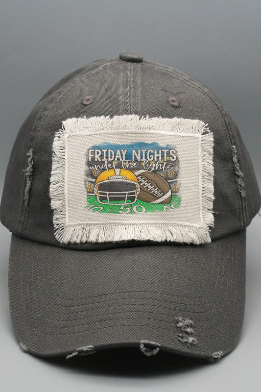 Friday Nights Under Lights Yellow Helmet Hat