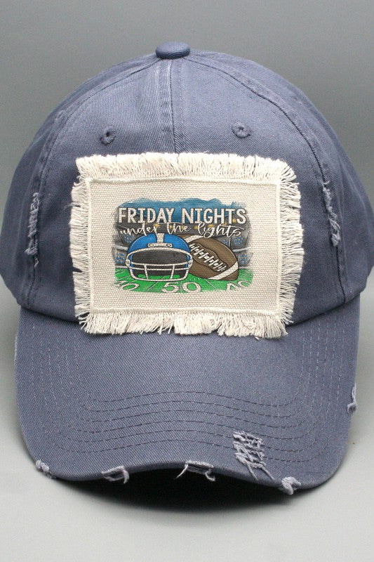 Friday Nights Under Lights Blue Helmet Hat