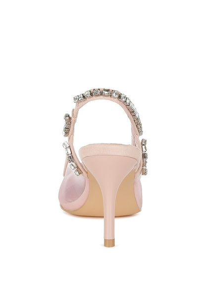 Yaga Stiletto Heel Slingback Sandals