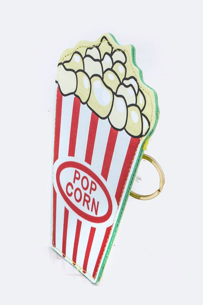 Popcorn Small Zip Coin Pouch