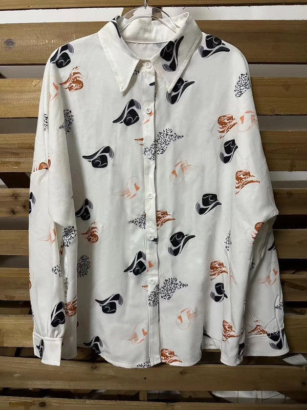 Cowboy Hat Print Shirt