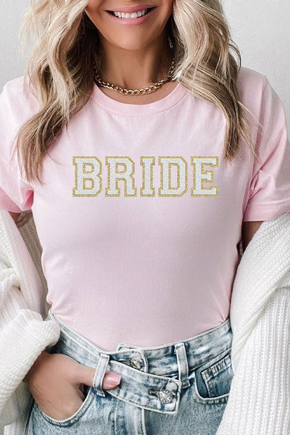 Bride Faux Chenille Graphic Tee