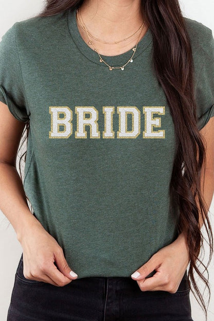 Bride Faux Chenille Graphic Tee