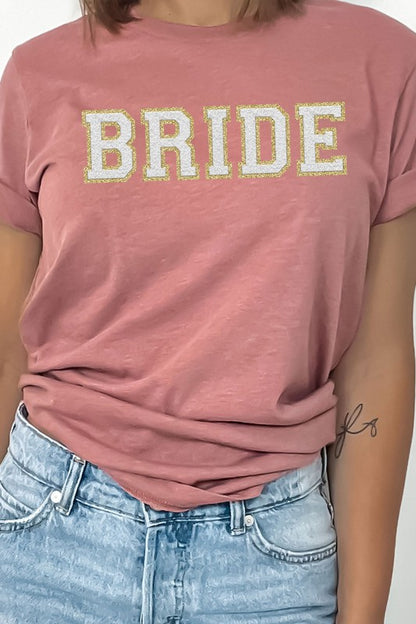 Bride Faux Chenille Graphic Tee