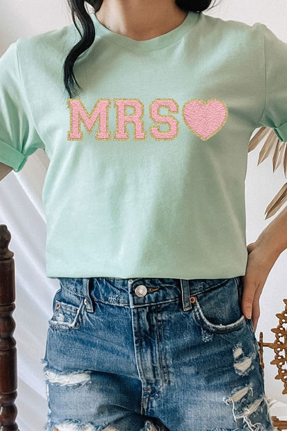 Mrs. Faux Chenille Graphic PLUS Tee