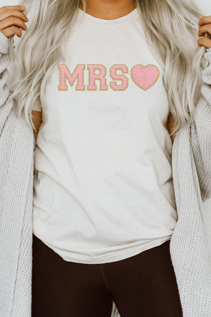 Mrs. Faux Chenille Graphic PLUS Tee