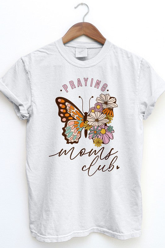 Praying Moms Club, Retro Vintage Garment Dye Tee