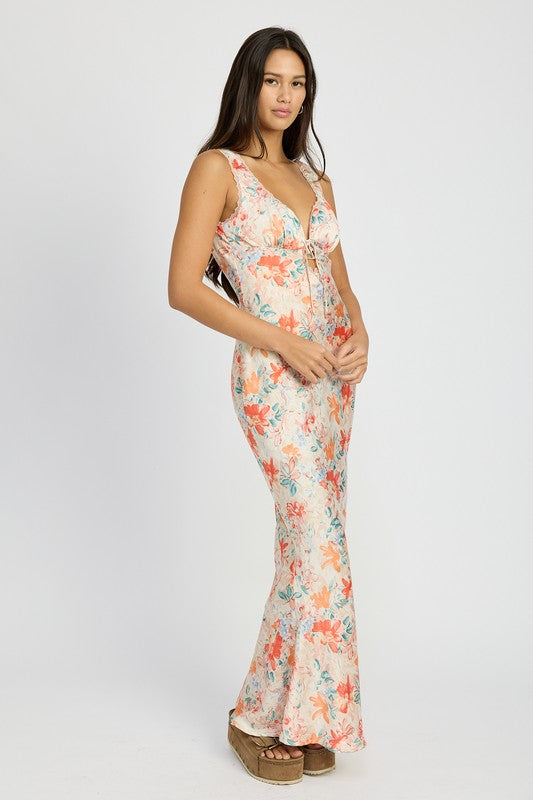 FLORAL MERMAID MAXI DRESS