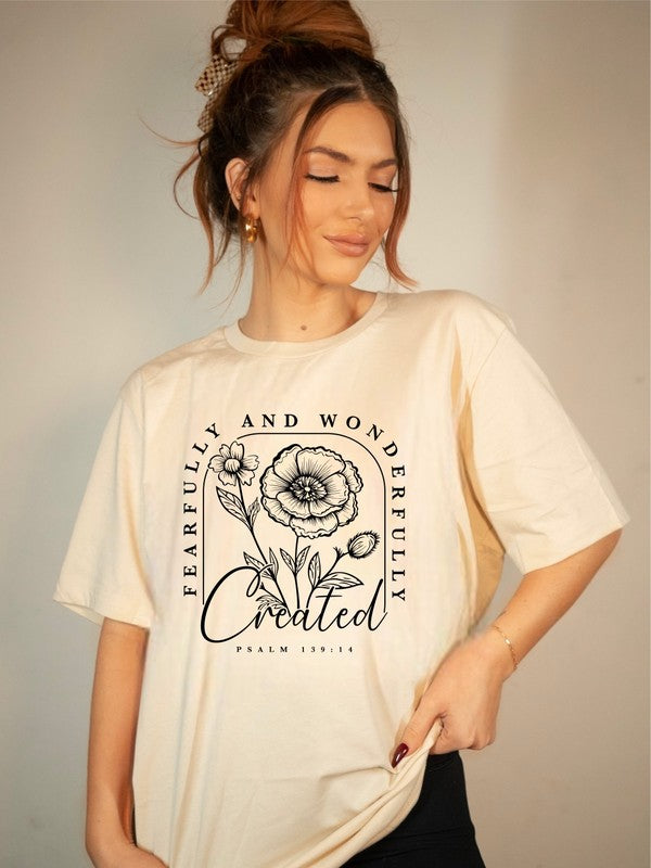 Fearfully and Wonderfully Created Graphic Tee Plus Size