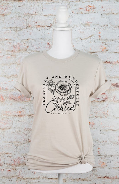 Fearfully and Wonderfully Created Graphic Tee Plus Size