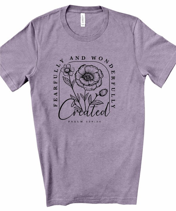 Fearfully and Wonderfully Created Graphic Tee Plus Size