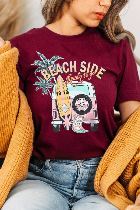 Beach Side Ready To Go Graphic T Shirts