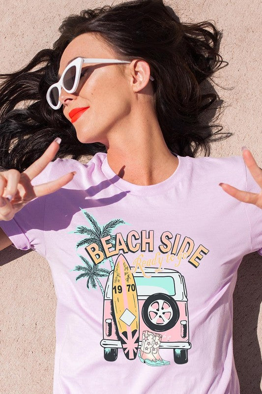 Beach Side Ready To Go Graphic T Shirts