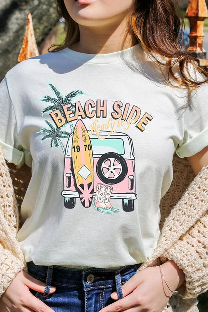 Beach Side Ready To Go Graphic T Shirts