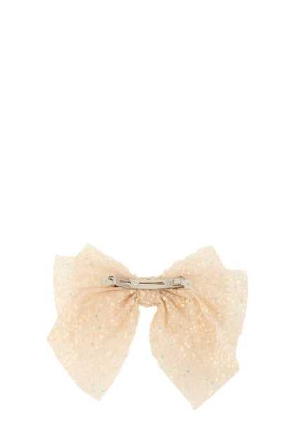 Sheer Ribbon Bow Hair Clip