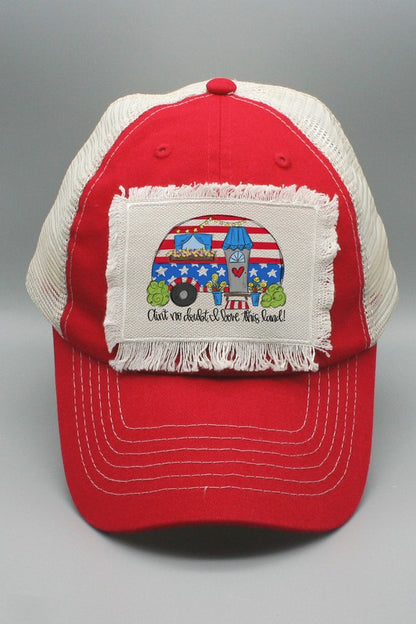 Patriotic Aint No Doubt Love This Land Camper Hat