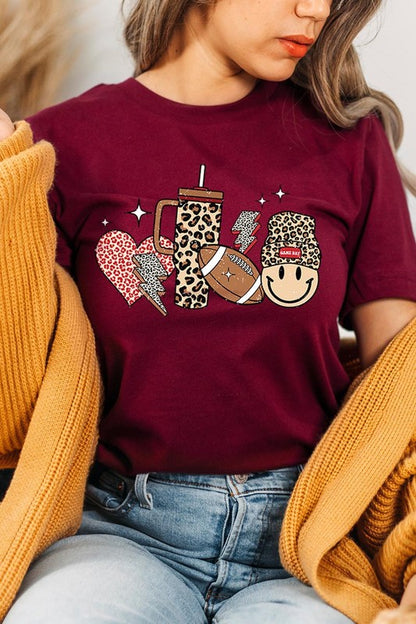 Boujee Cute Football Graphic Tee