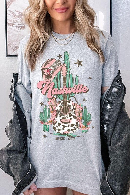 Nashville Music City Graphic Tee