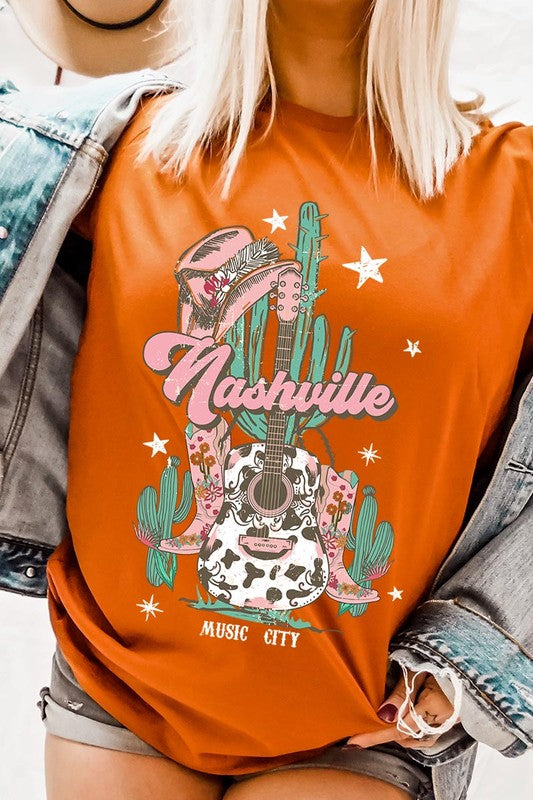 Nashville Music City Graphic Tee