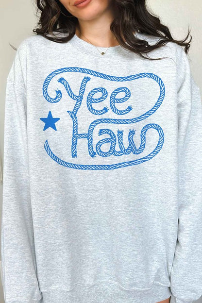 YEE HAW WESTERN COUNTRY GRAPHIC SWEATSHIRT