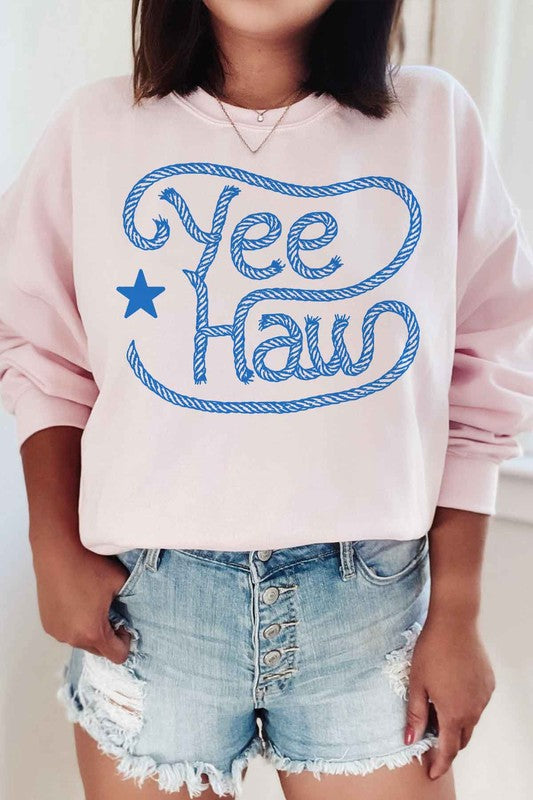 YEE HAW WESTERN COUNTRY GRAPHIC SWEATSHIRT