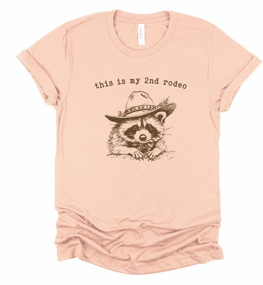 this is my 2nd rodeo raccoon Graphic Tee