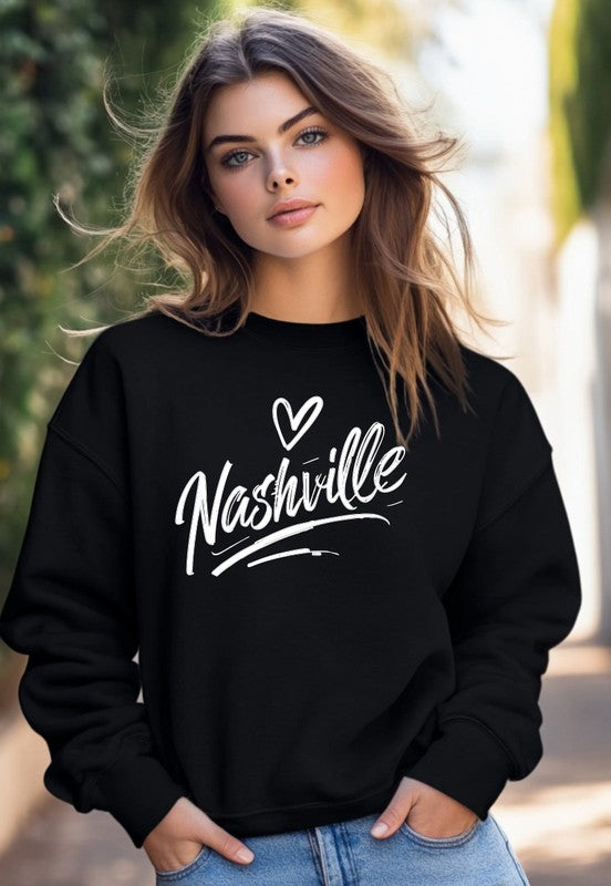 Cursive Nashville Cozy Crewneck Sweatshirt