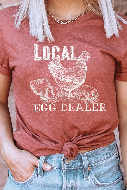 Local Egg Dealer Hen Chicken Farm Graphic Tee