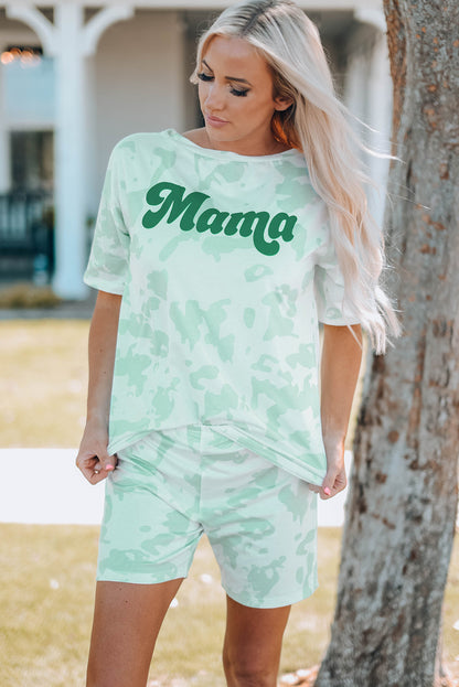 Printed Letter Graphic Lounge Set Women