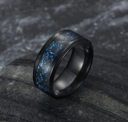 Mens Asgard Crafted Basilisk Scale Wedding Ring