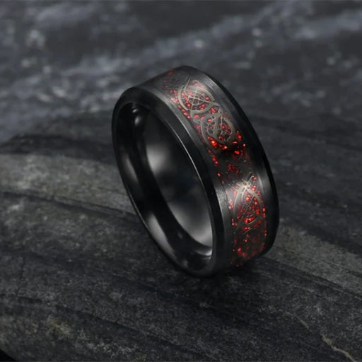 Mens Asgard Crafted Basilisk Scale Wedding Ring